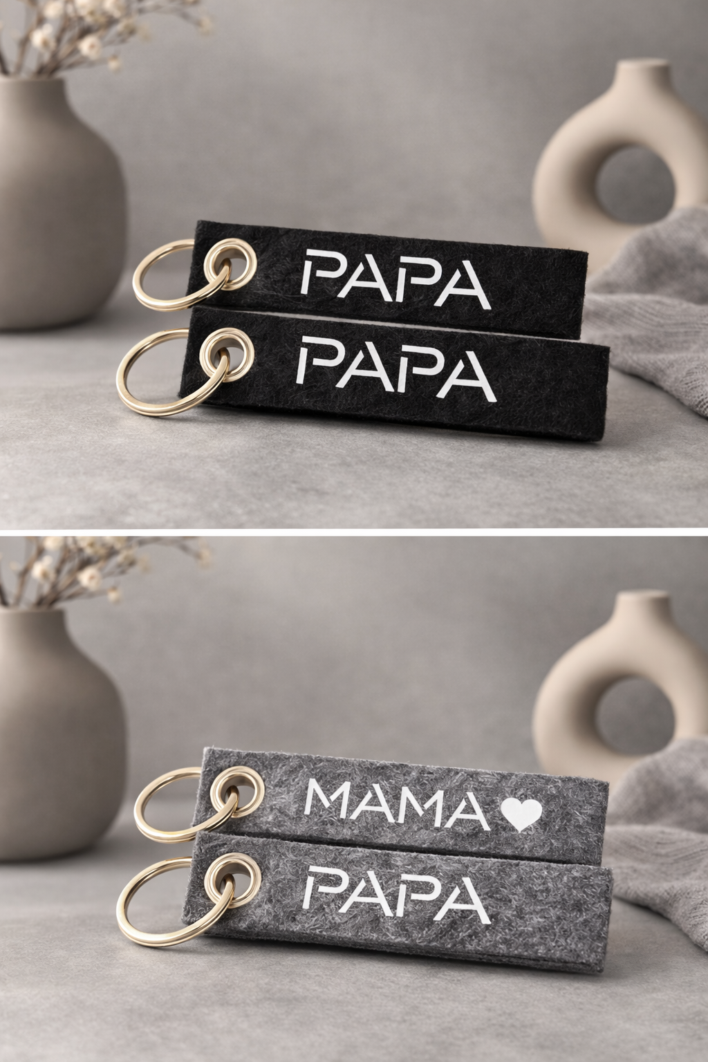 Schlüsselanhänger für Mama und Papa