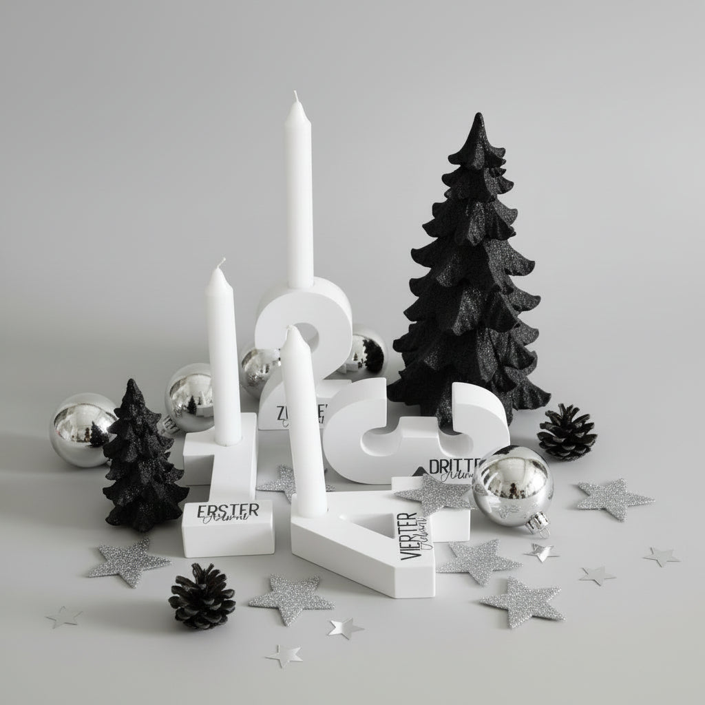 Adventszahlen,Adventskranz modern
