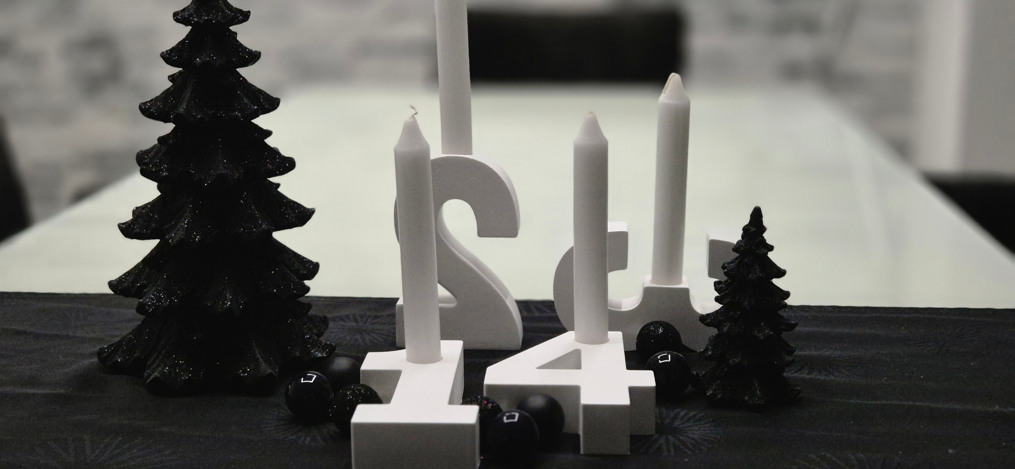 Adventszahlen,Adventskranz modern