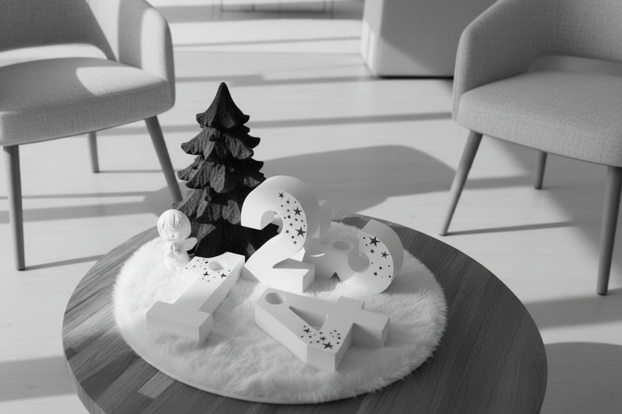 Adventszahlen,Adventskranz modern