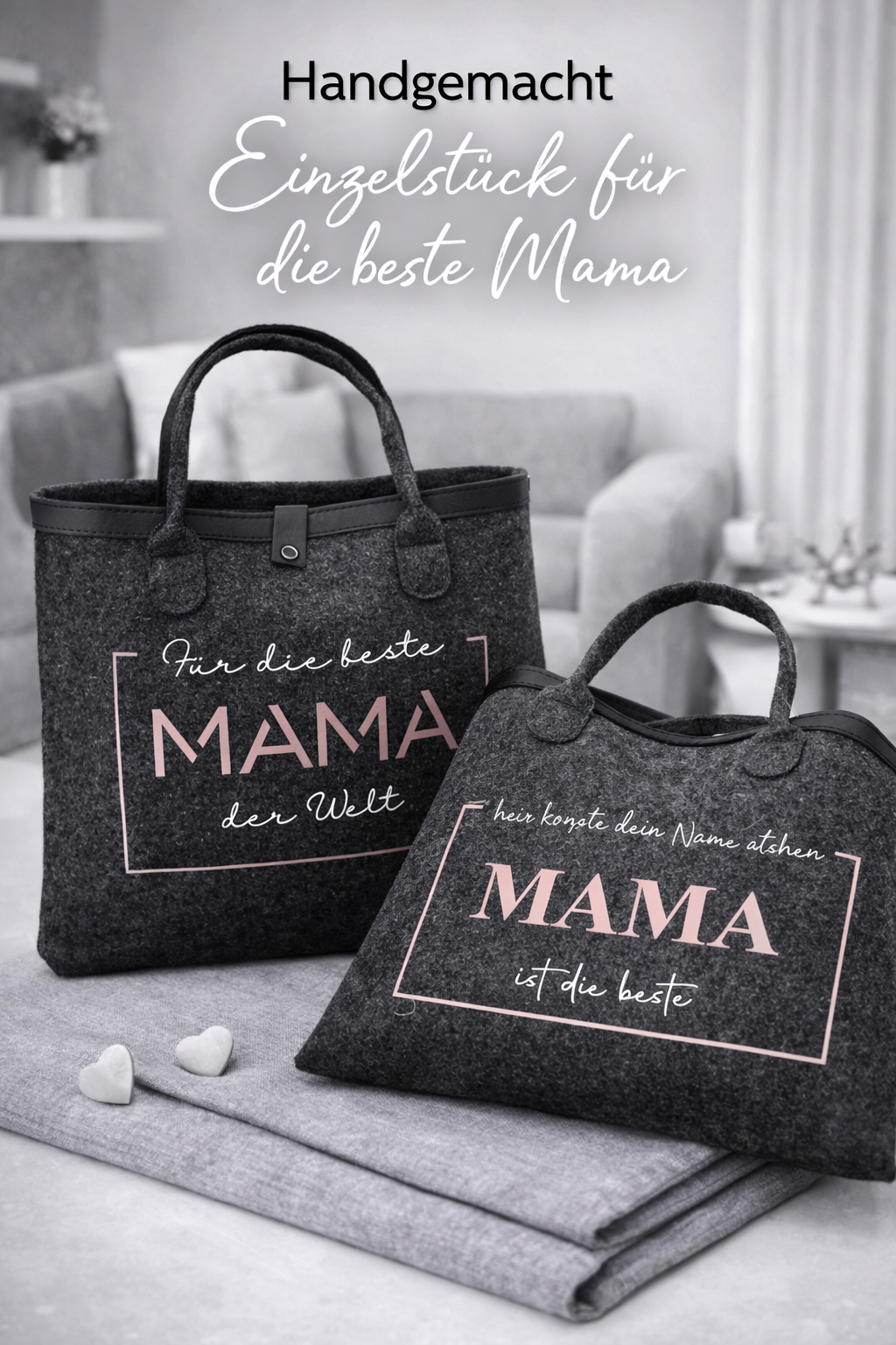Filztaschen Mama ist die beste