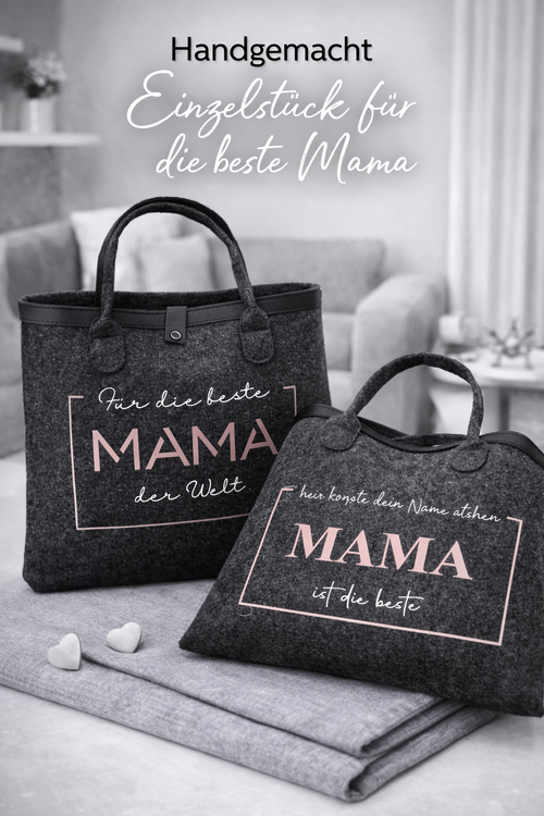 Filztaschen Mama ist die beste